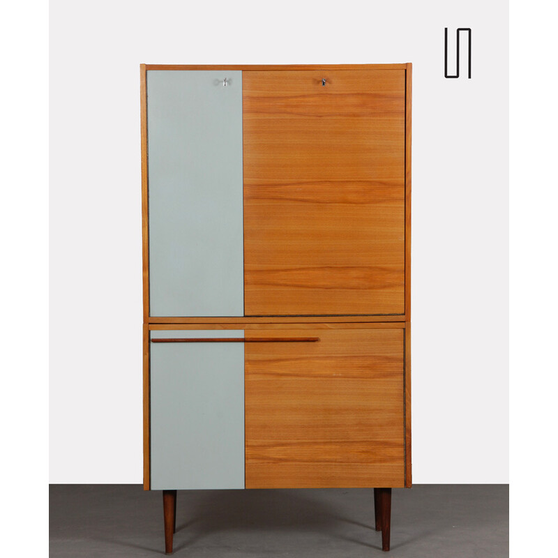 Vintage Czech wooden storage cabinet by Up Zavody, 1960s