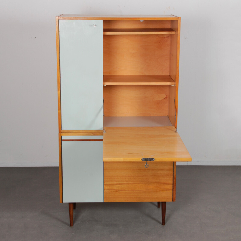 Vintage Czech wooden storage cabinet by Up Zavody, 1960s