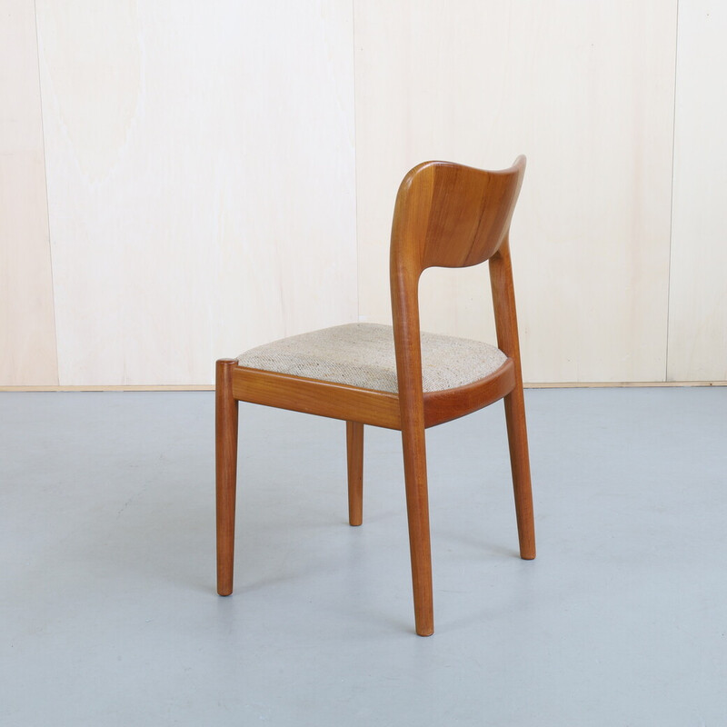 Set van 6 vintage teakhouten stoelen van Niels Koefoed voor Koefoeds Hornslet, 1960