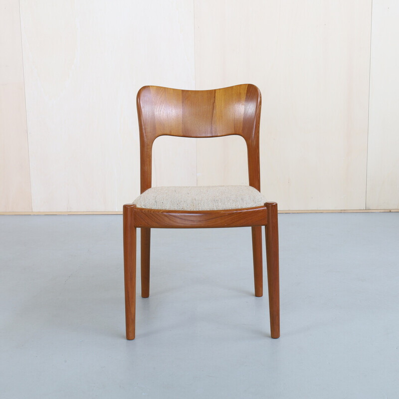 Set of 6 vintage teak chairs by Niels Koefoed for Koefoeds Hornslet, 1960