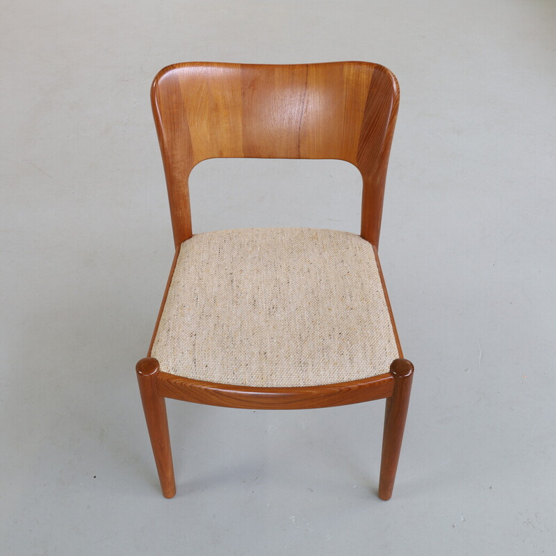 Set van 6 vintage teakhouten stoelen van Niels Koefoed voor Koefoeds Hornslet, 1960