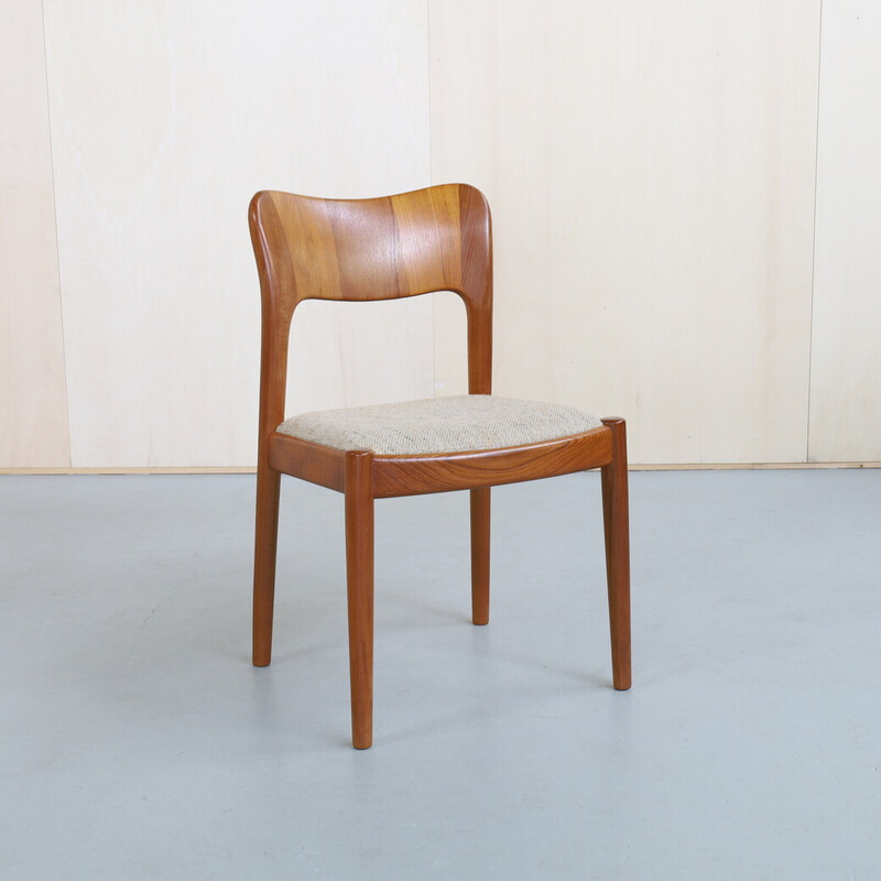 Conjunto de 6 cadeiras de teca vintage de Niels Koefoed para Koefoeds Hornslet, 1960