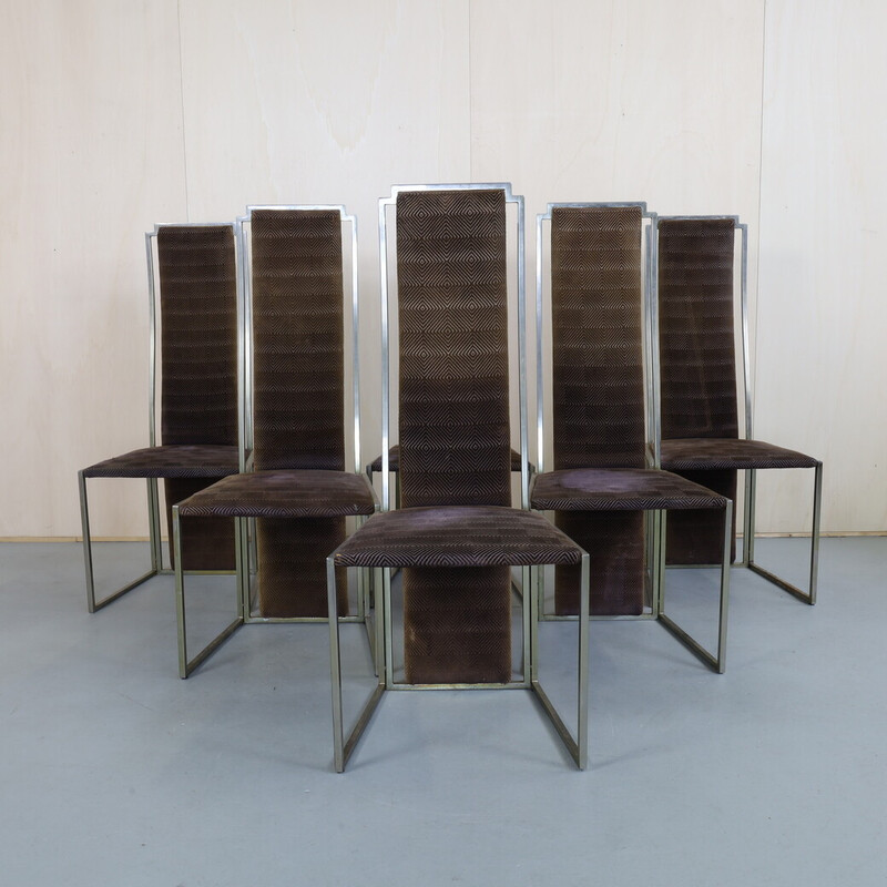 6er set esszimmerstühle by Maison Jansen