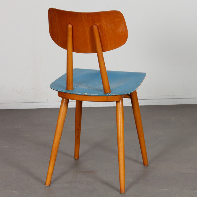 Vintage wooden chair by Ton, Czech Republic 1960