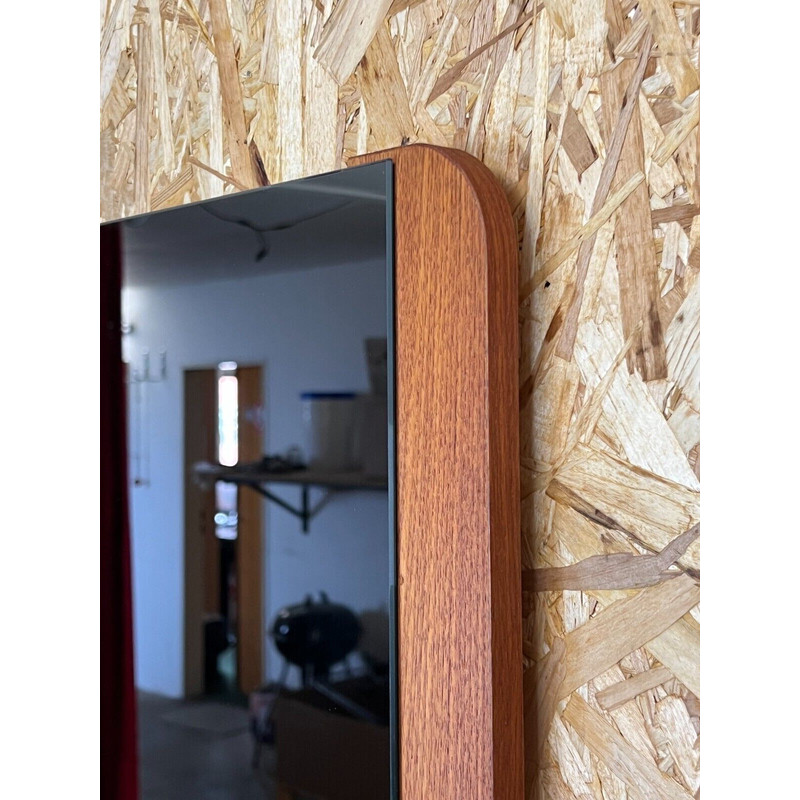 Vintage teak wall mirror, Denmark 1960