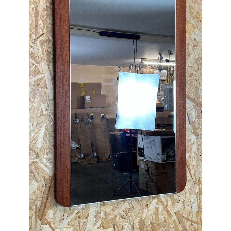 Vintage teak wall mirror, Denmark 1960