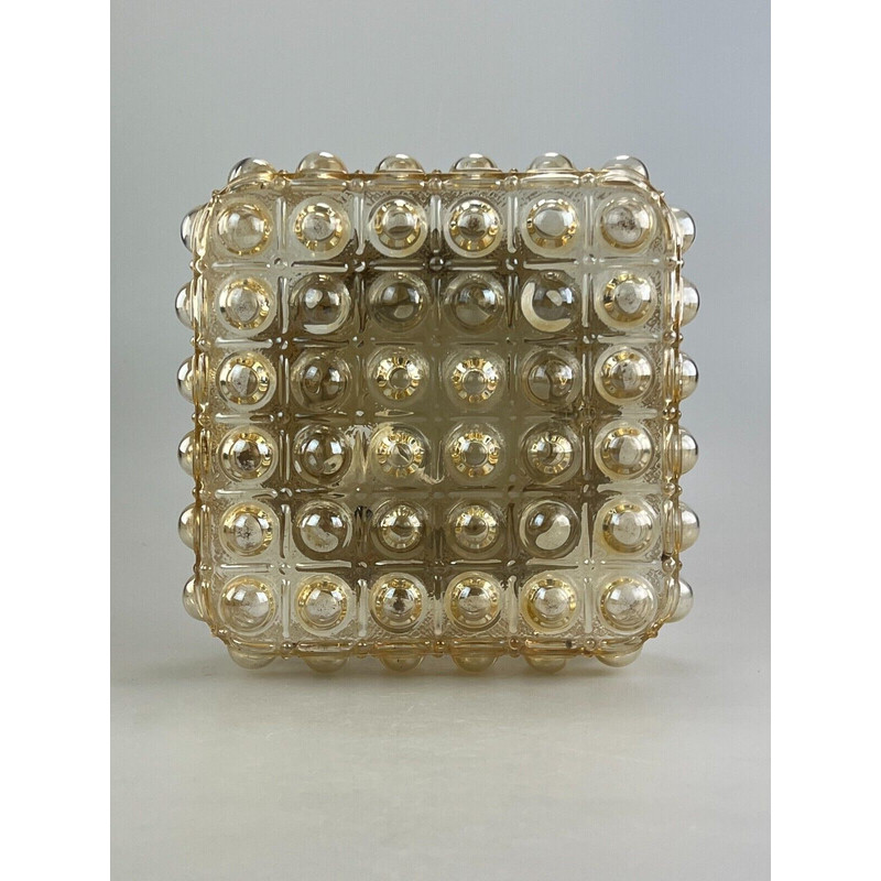 Vintage glass ceiling lamp, 1960-1970