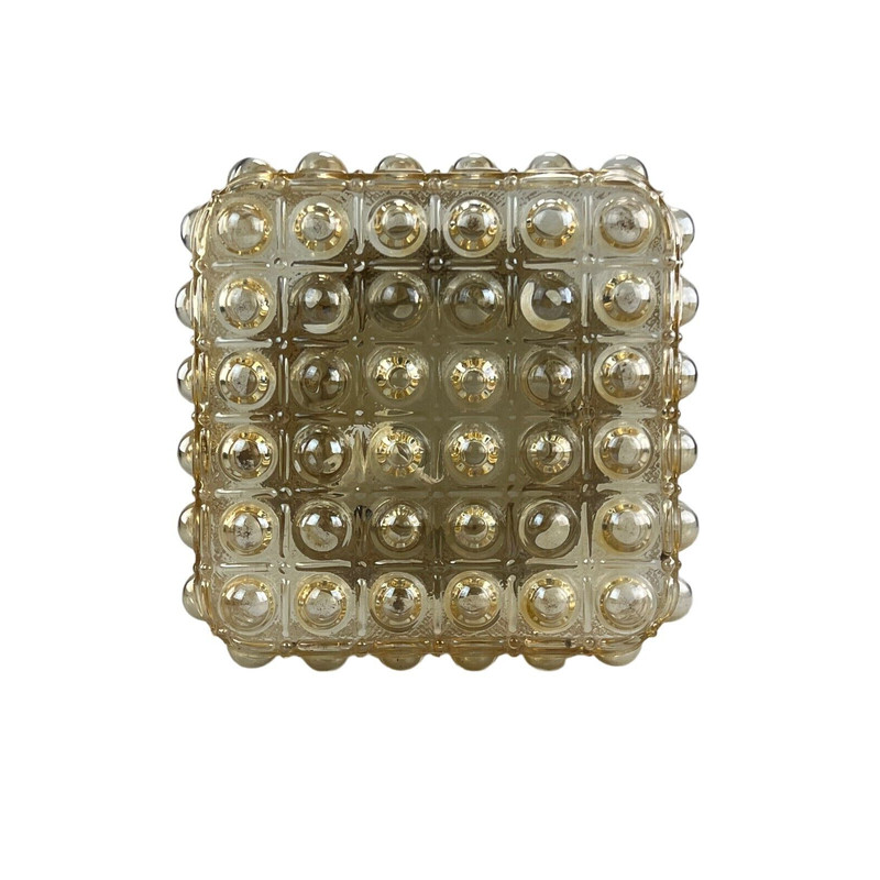 Vintage glass ceiling lamp, 1960-1970