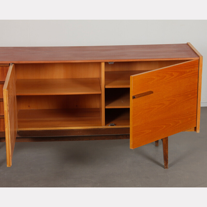 Vintage essen en mahoniehouten dressoir van Frantisek Mezulanik voor Up Zavody, 1960