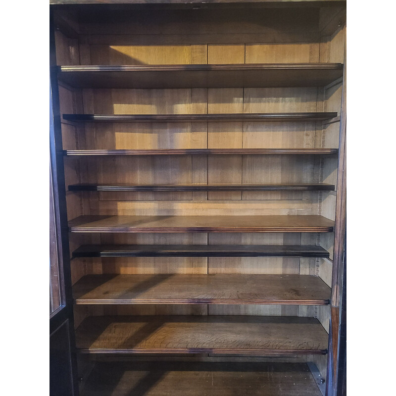 Vintage bookcase in rosewood and oakwood veneer