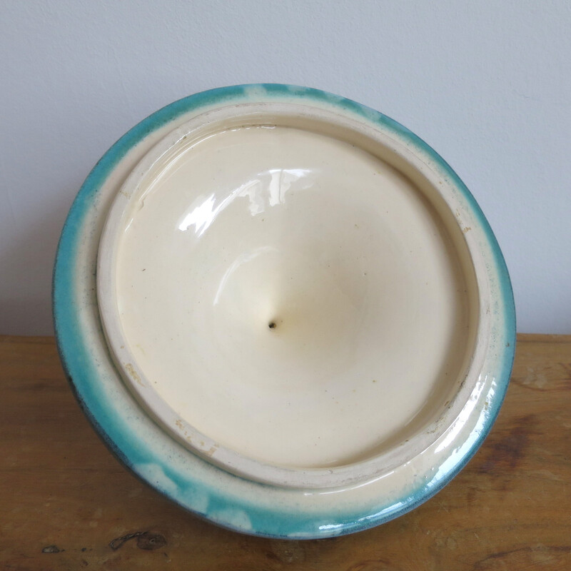 Vintage ceramic pot by Jean de Lespinasse, France 1950