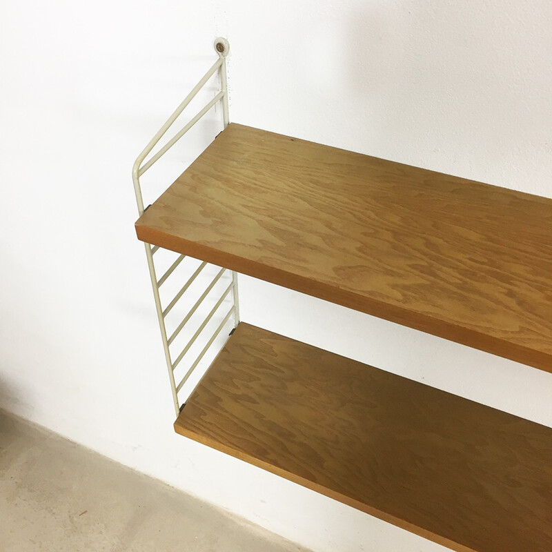 Swedish ash wall unit by Nisse Strinning for String - 1960s