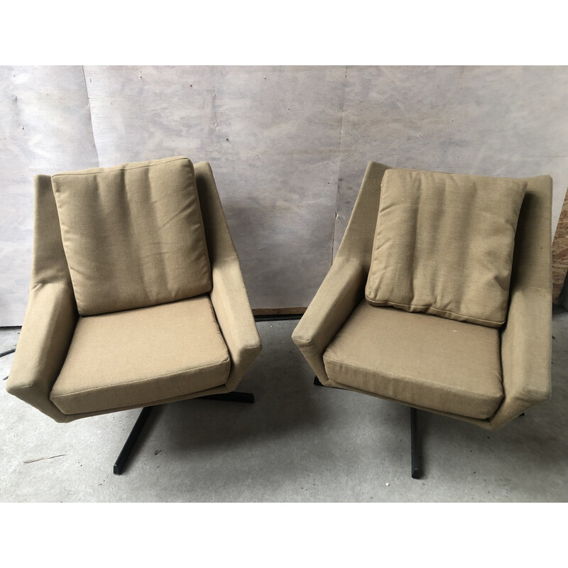 Pair of vintage lounge chairs by W. Knoll, 1960s