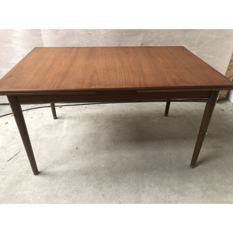 Bjärni vintage teakhouten aanbouwtafel van Niels Jonsson voor Troeds, Zweden