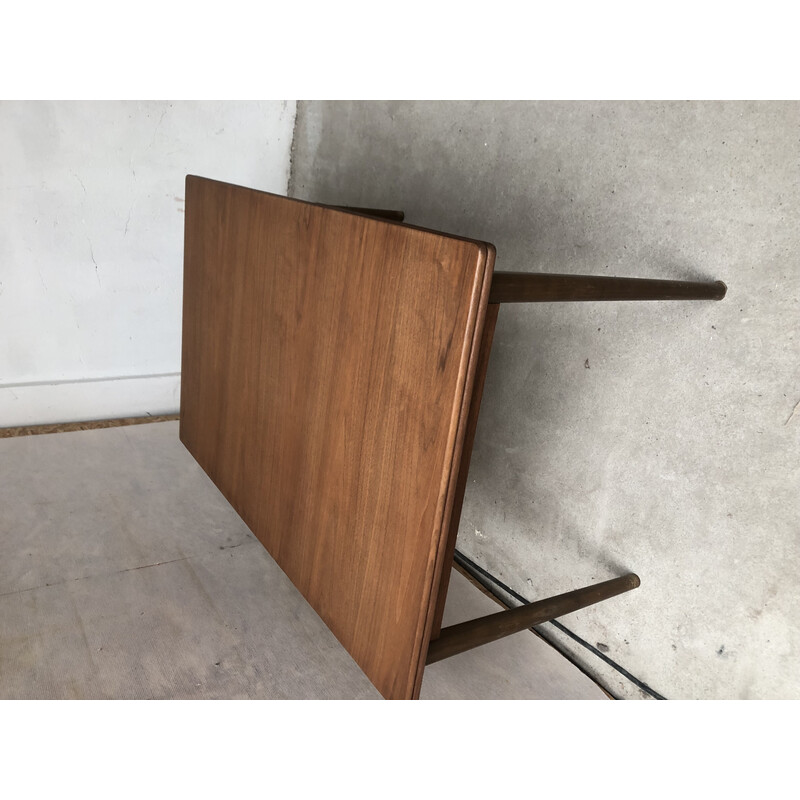 Mesa extensible de teca vintage Bjärni de Niels Jonsson para Troeds, Suecia