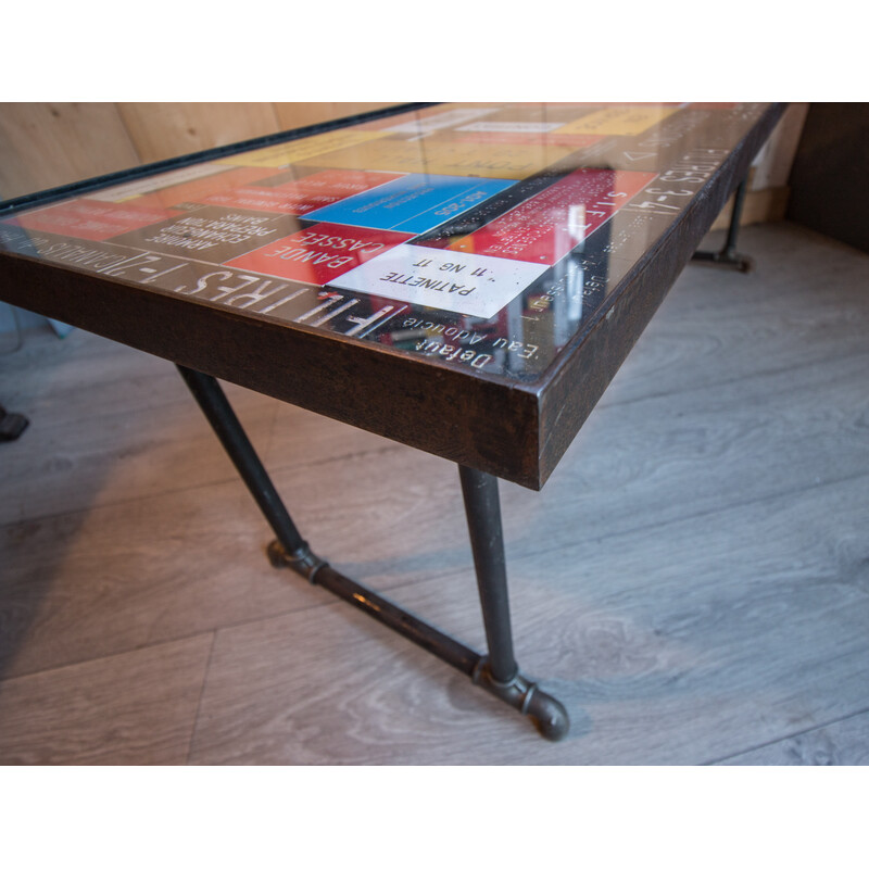 Vintage patchwork coffee table