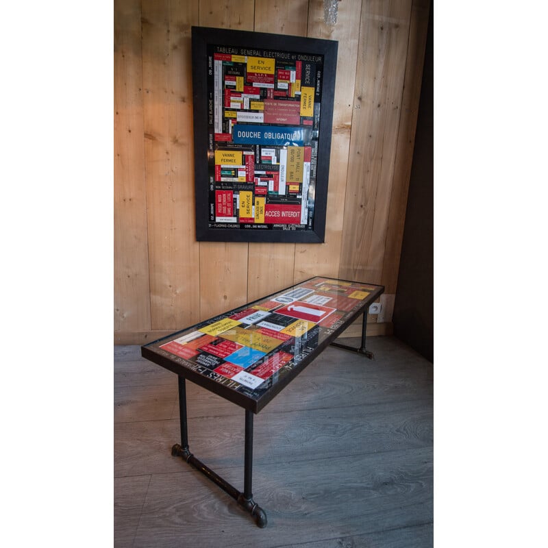 Vintage patchwork coffee table