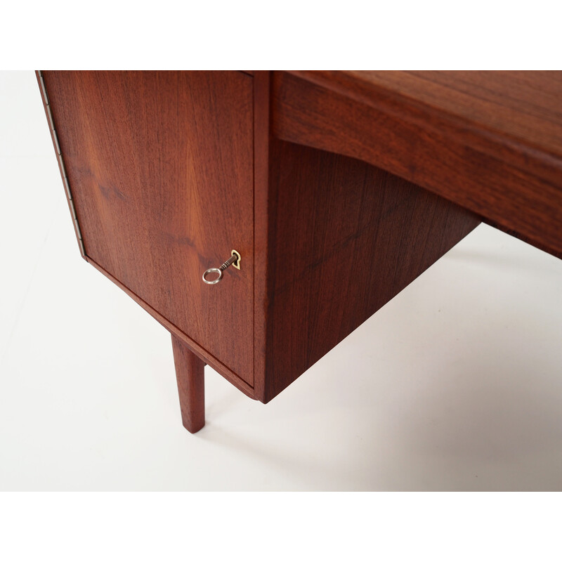 Vintage Scandinavisch teakhouten bureau, 1970