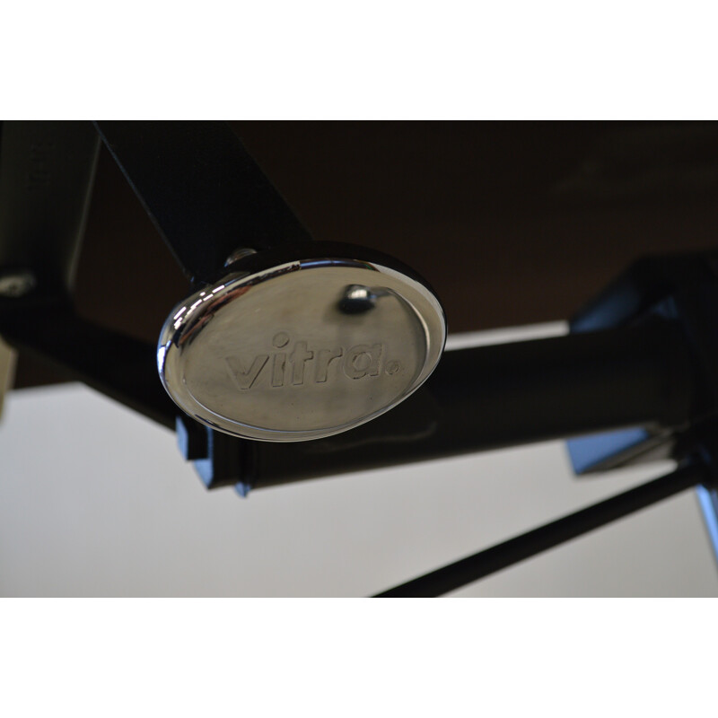 Fauteuil de bureau EA217 de Charles Eames en cuir marron édition Vitra - 2000