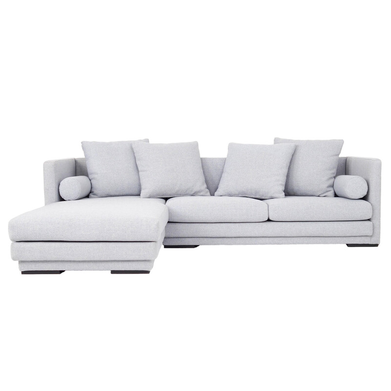 Vintage Scandinavian corner sofa Malmo in dove grey