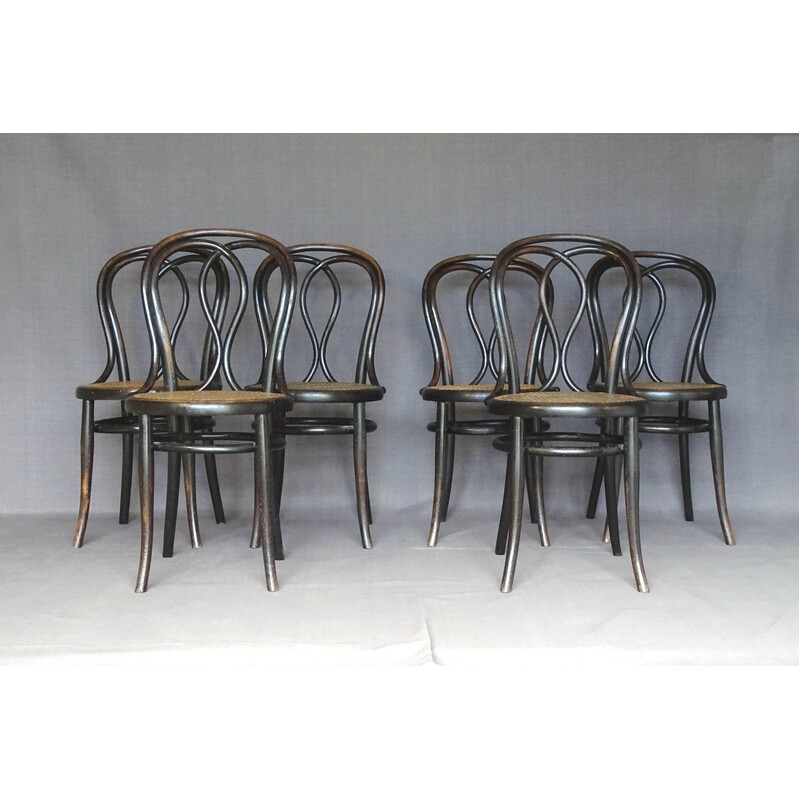 Lot de 6 chaises vintage N°29/14 par Thonet, 1885