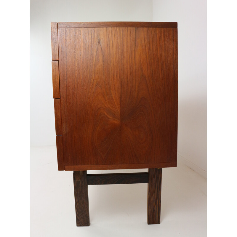 DU04 Japanese series teak and wenge sideboard - 1950s