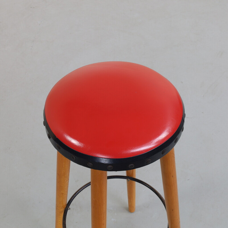 Set of 3 vintage bar stool, 1960s