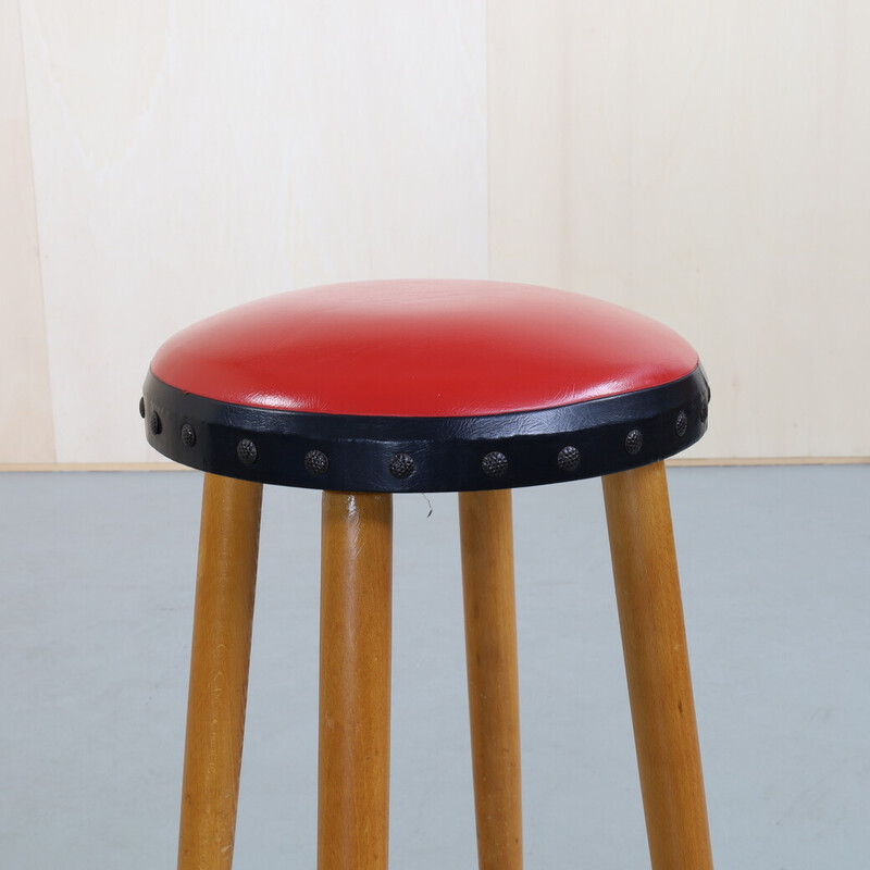 Set of 3 vintage bar stool, 1960s