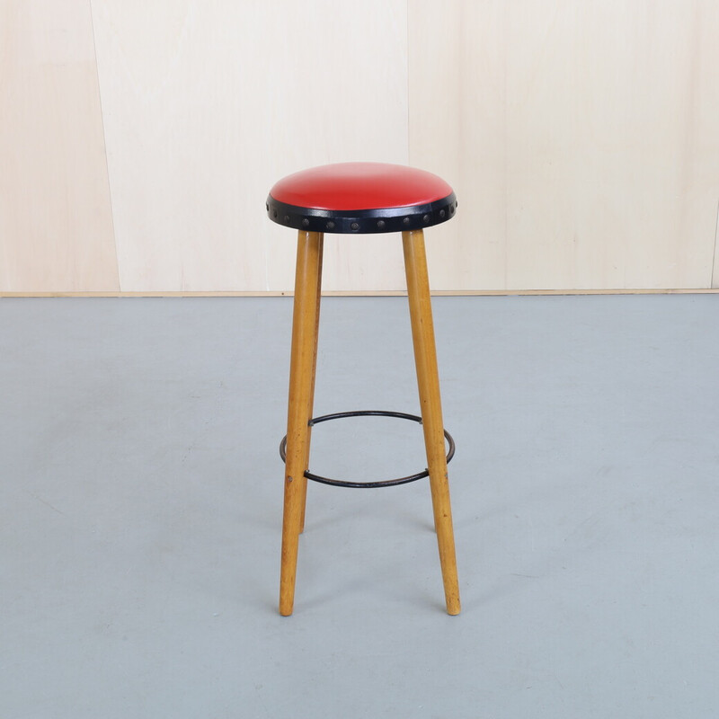 Set of 3 vintage bar stool, 1960s