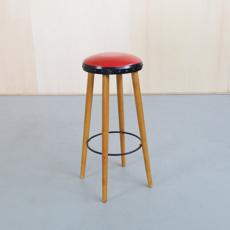 Set of 3 vintage bar stool, 1960s