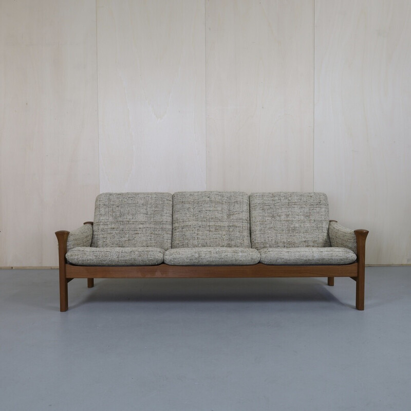 Vintage Danish sofa in teak by Arne Vodder for Cado, 1970s