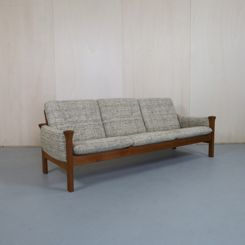 Altes dänisches Sofa aus Teakholz von Arne Vodder für Cado, 1970er Jahre