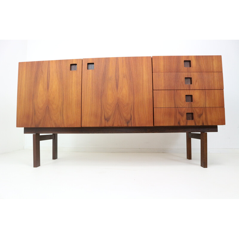 DU04 Japanese series teak and wenge sideboard - 1950s