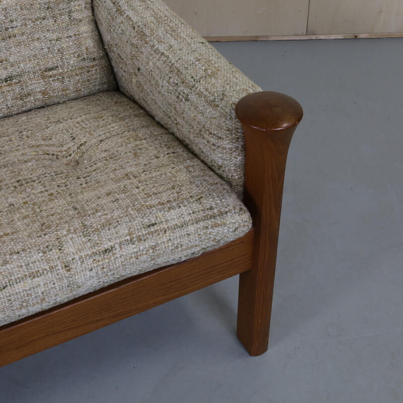 Altes dänisches Sofa aus Teakholz von Arne Vodder für Cado, 1970er Jahre