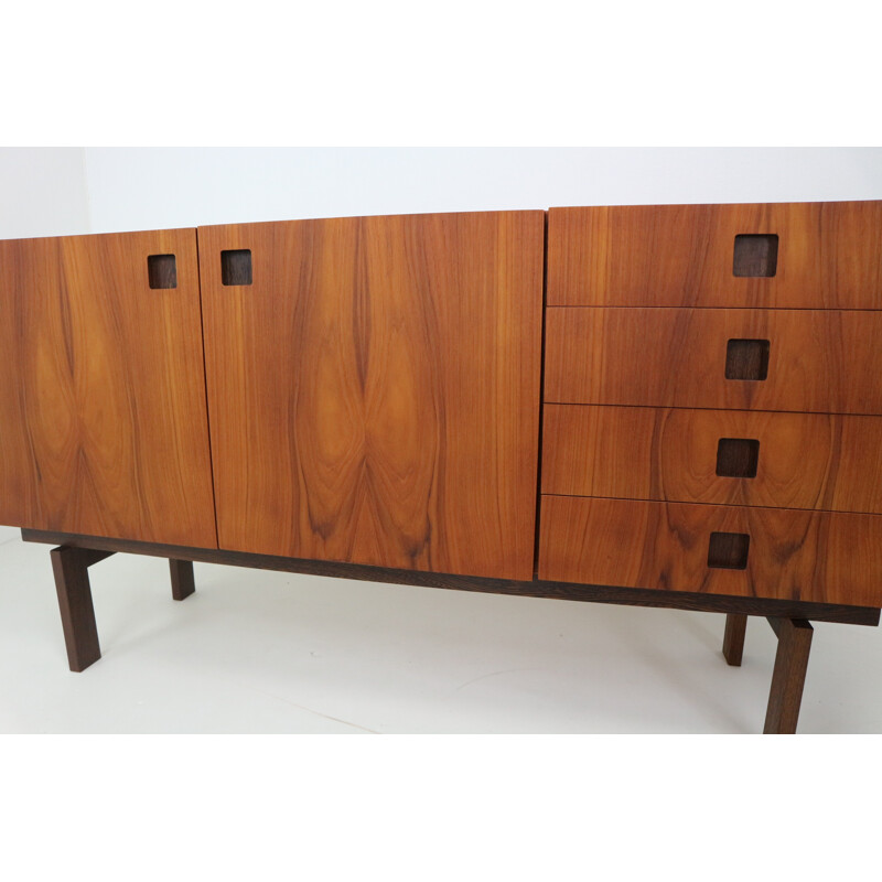 DU04 Japanese series teak and wenge sideboard - 1950s