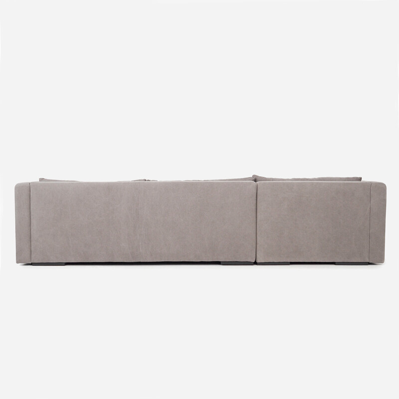 Vintage Scandinavian corner sofa Stockholm in grey