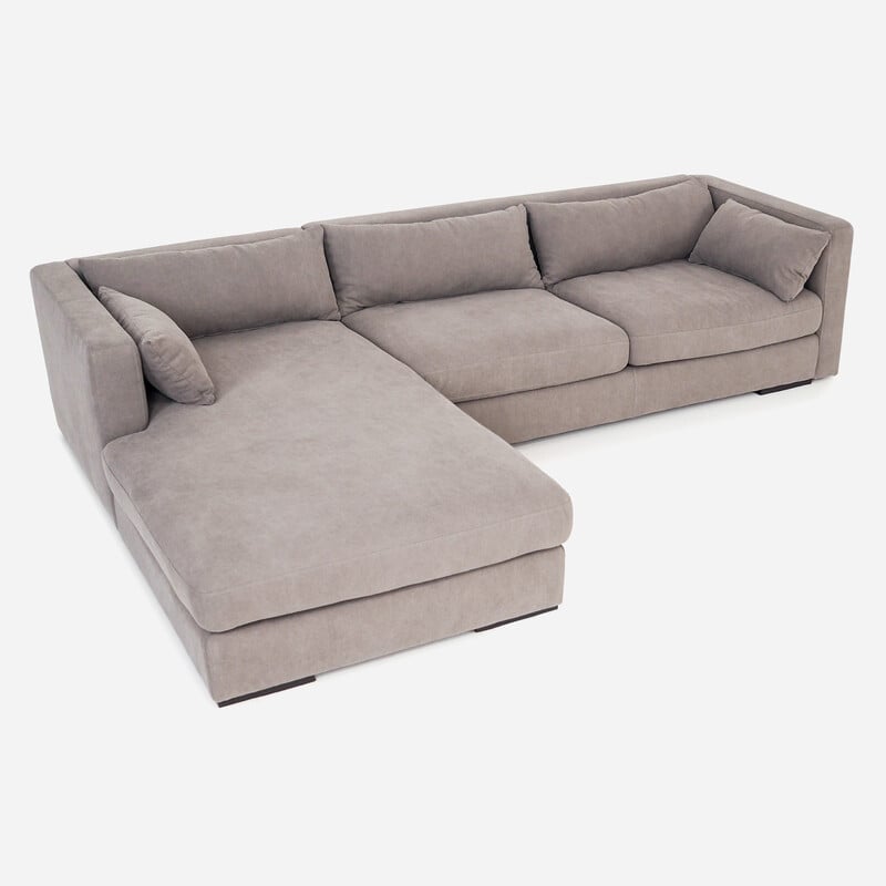 Vintage Scandinavian corner sofa Stockholm in grey