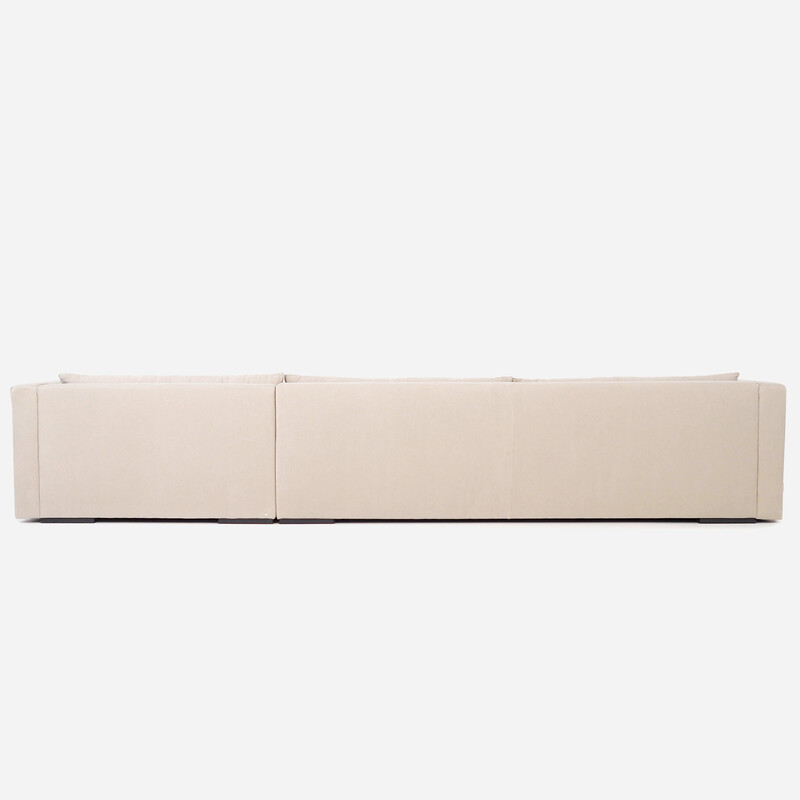 Divano angolare scandinavo vintage Stockholm in beige