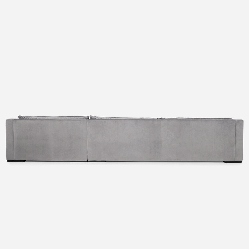 Vintage Scandinavian sofa Stockholm silver velvet