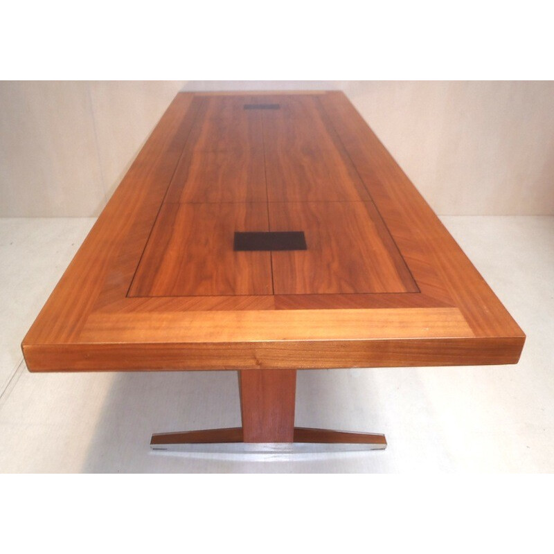 Coffee table in walnut, Manufaturer Mutz - 1970s