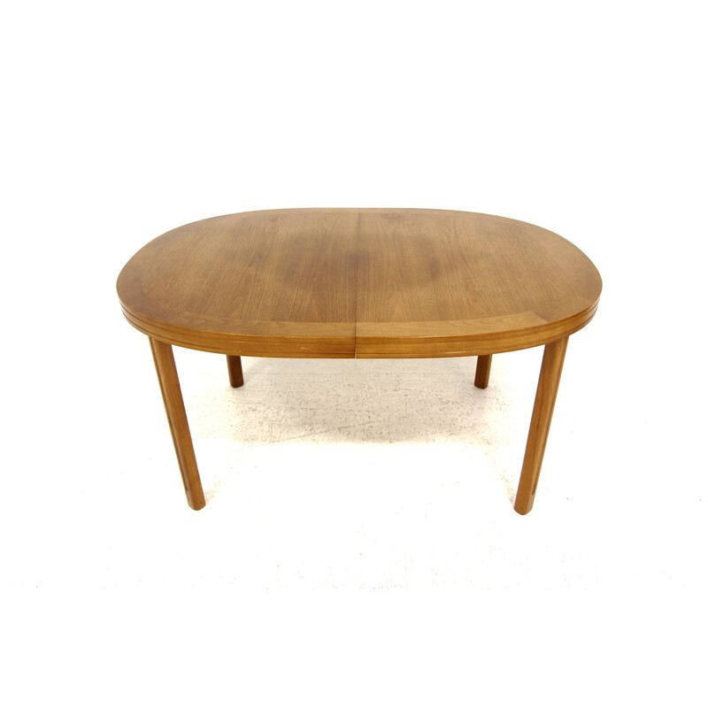 Table vintage en noyer, Suède 1960