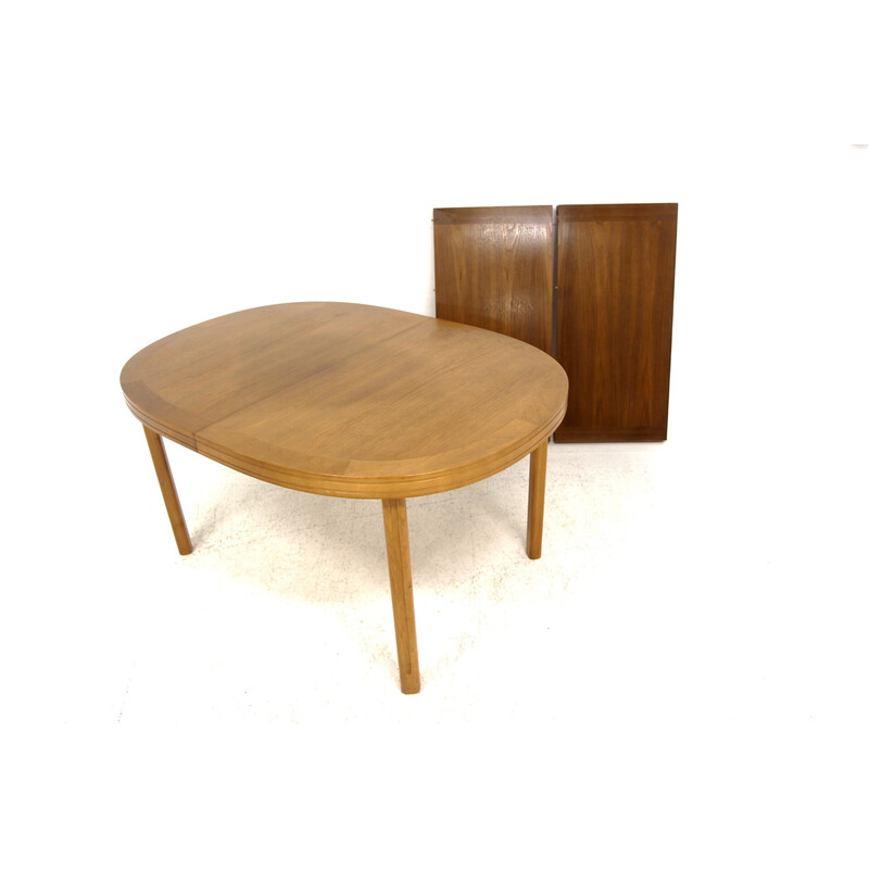 Vintage walnoten tafel, Zweden 1960