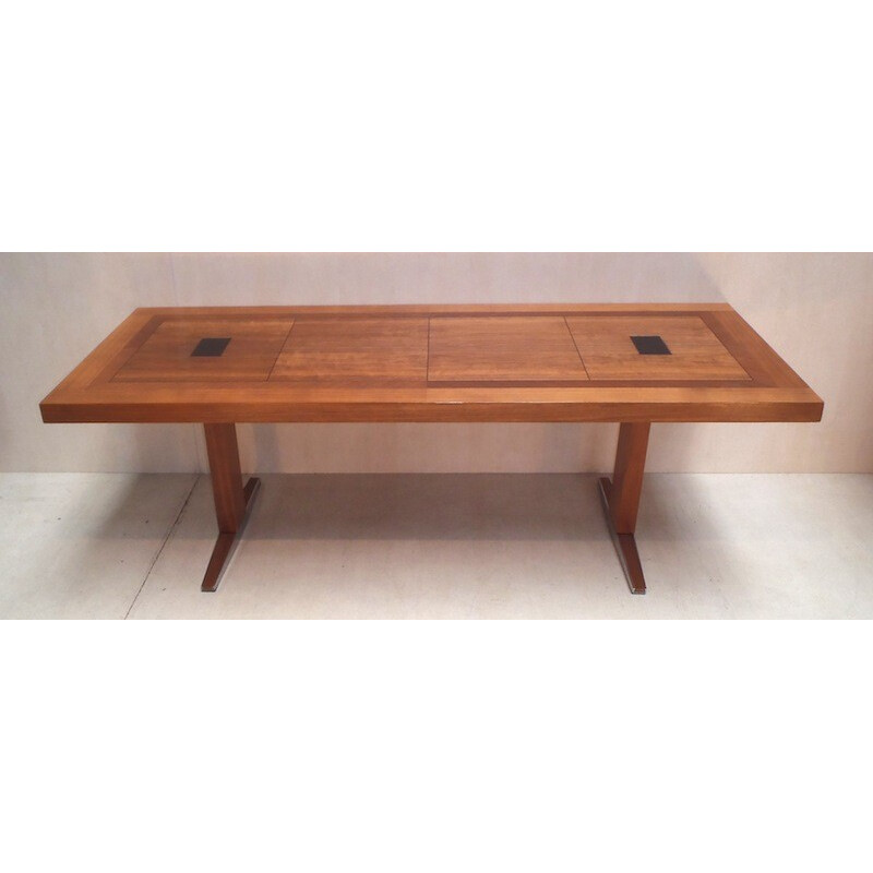 Coffee table in walnut, Manufaturer Mutz - 1970s