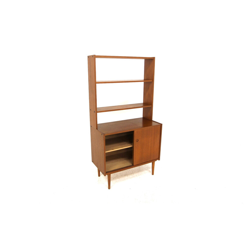 Scandinavian vintage teak bookcase, Sweden 1960