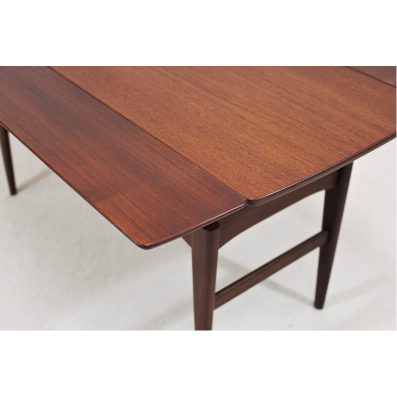 Vintage teak metamorphic coffee table by Niels Bach