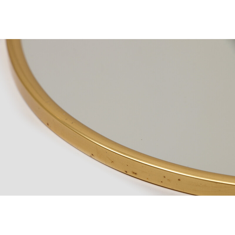 Vintage mirror with brass edge, Germany 1960s