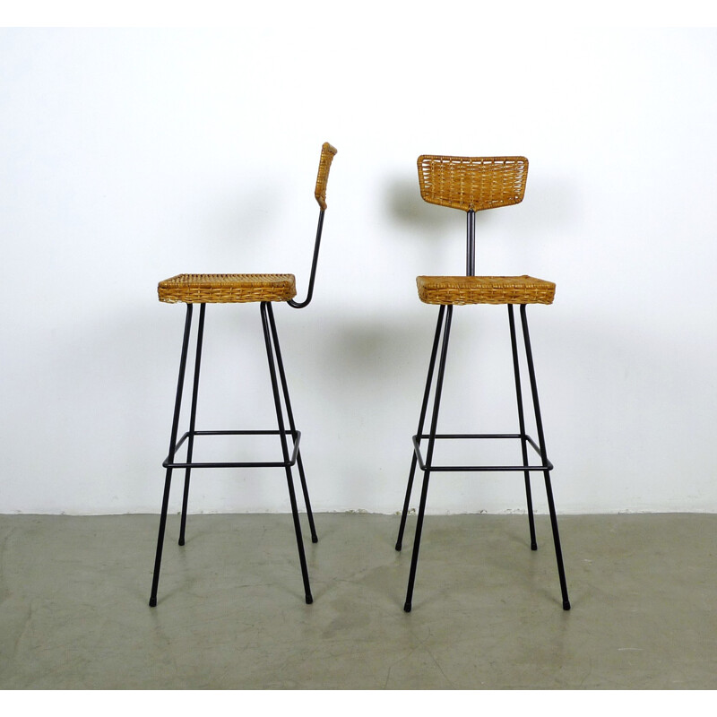 Set of four barstools from MBM - 1950s