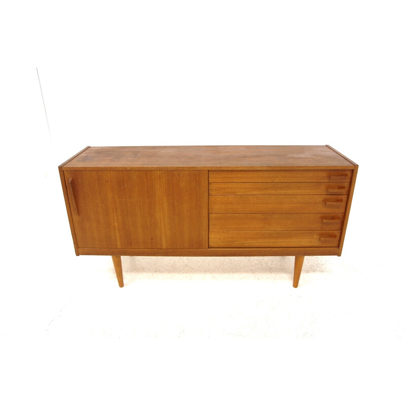 Vintage Scandinavische enfilade "Mini" in teak door Yngve Ekström voor Troeds Bjärnum, Zweden 1960