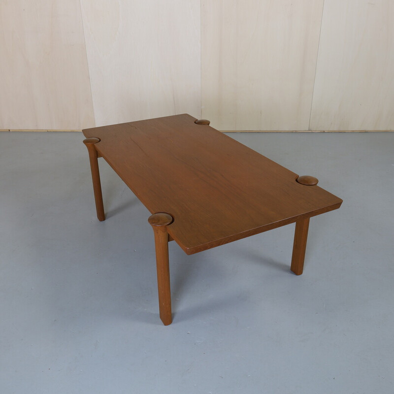 Danish vintage teak coffee table by Arne Vodder for Cado, 1970s