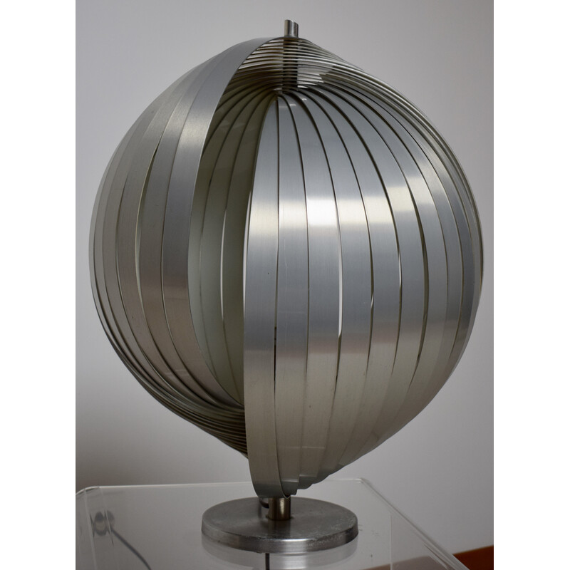Lampe de table vintage "Lune" d'Henri Mathieu, France 1970